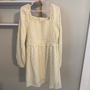 Art Class Cream Kids Casual Dress
